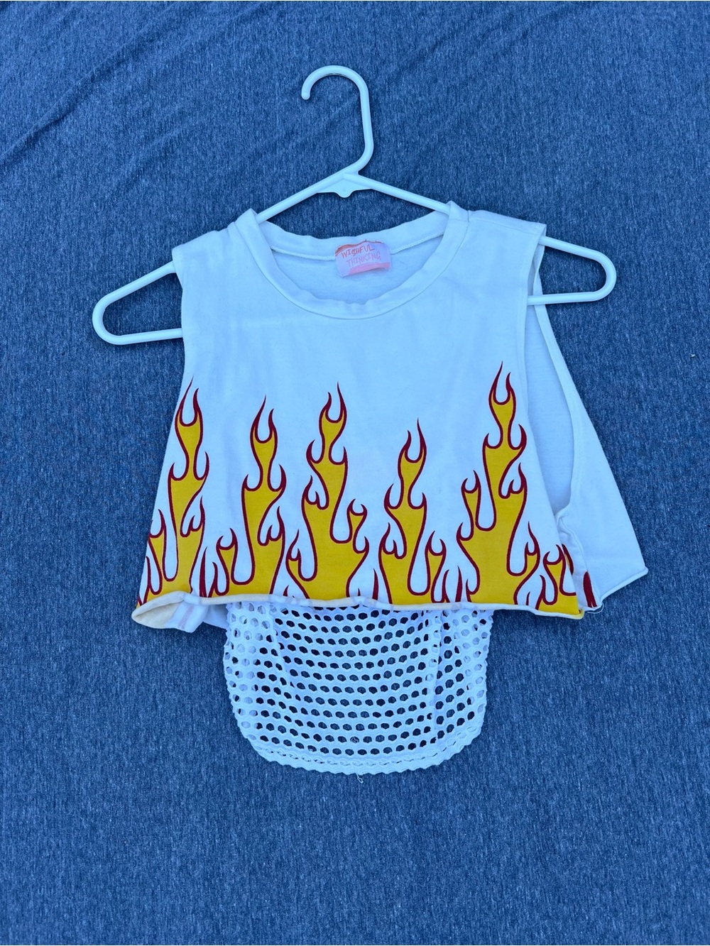 Flame Tank Top - Women’s Small - Mesh Rave Top